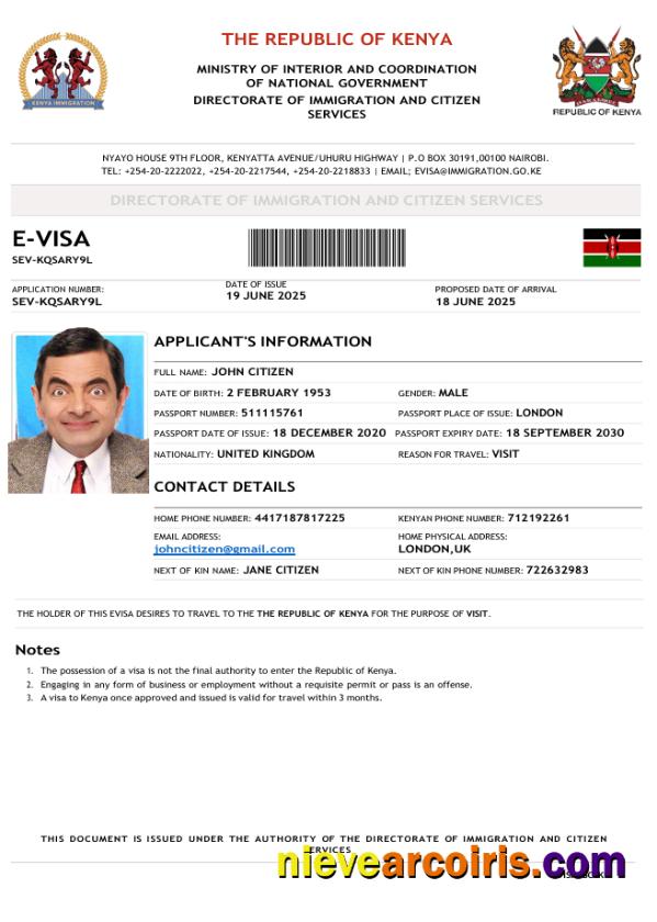 Kenya e-visa